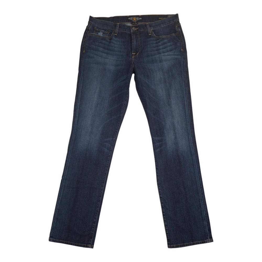 Lucky Brand Sweet N Straight Jeans Womens 16/33 Dark Wash Stretch Denim